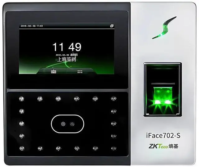 Main image of ZKTeco iFace702-S Biometric Facial + Fingerprint Door Access Control Checking-in