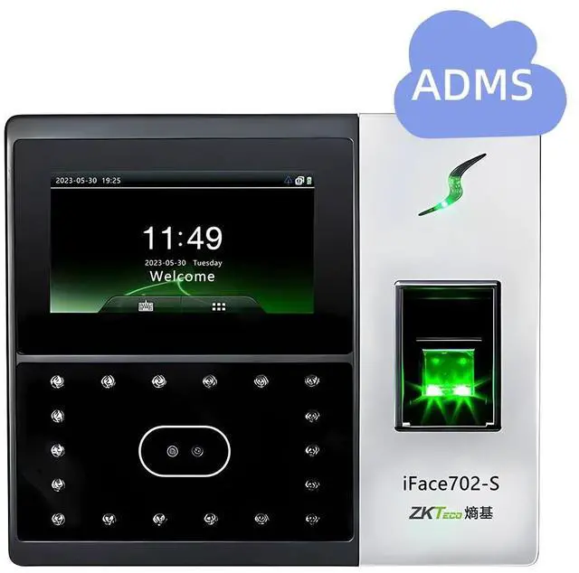 Main image of New ZKTeco iFace702-S 4G ADMS Facial Fingerprint Recognition Attendance Machine iFace702-S+4G+ADMS