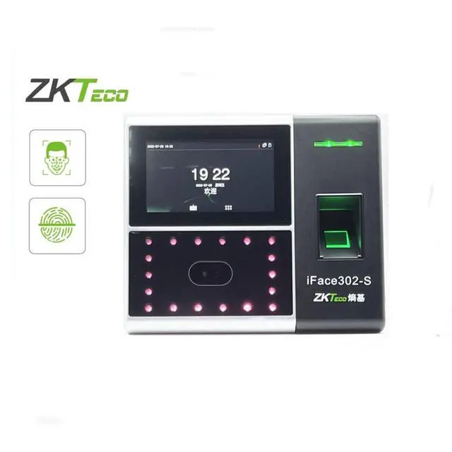 Main image of ZKTeco iFace302-S Time Fingerprint Facial Recognition Access Control Terminal US