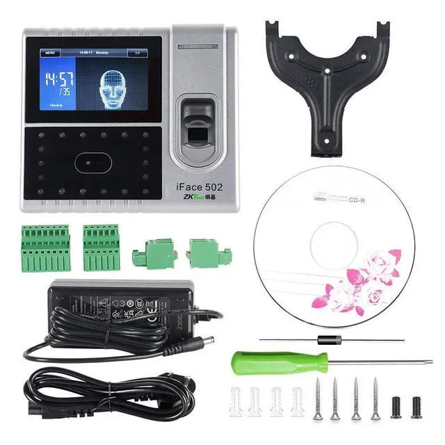 Alt view image 7 of 7 - ZKTeco iface502 TCP/IP Facial Fingerprint Biometric Access Control 4.3" Screen-