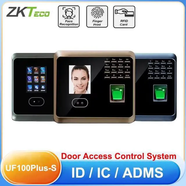 Alt view image 2 of 3 - ZKTeco UF100Plus-S WiFi ID/IC/ADMS Fingerprint Face Recognition Time Attendance UF100Plus-S Standard-WIFI Grey
