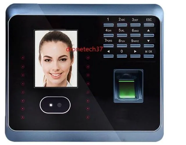 Main image of ZKTeco UF100Plus-S Wifi Biometric Face And Fingerprint Time Attendance Clock UF100Plus-S+ID Blue