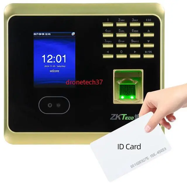 Main image of ZKTeco UF100Plus-S Face And Fingerprint Recognition Time Machine WiFi ID/IC/ADMS- UF100Plus-S+ID Golden