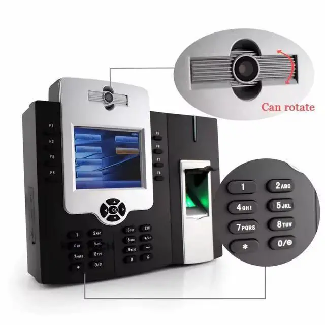 Alt view image 5 of 7 - ZKTeco iClock880 3.5" TFT Fingerprint Time Attendance& Access Control w/ Camera
