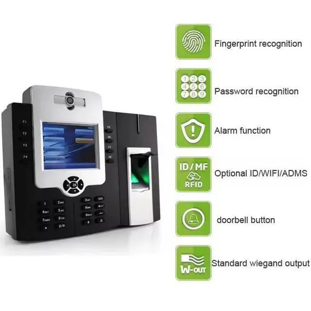 Alt view image 2 of 7 - ZKTeco iClock880 TCP/IP Door Access Fingerprint Attendance Machine Time Clock