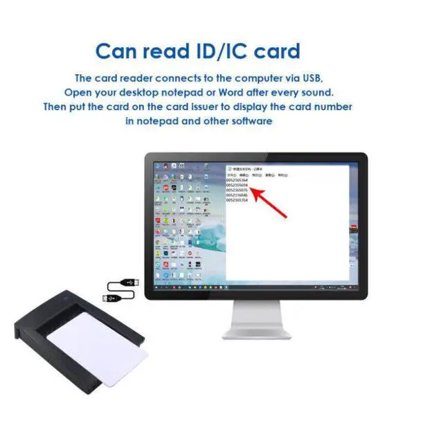 Alt view image 3 of 7 - ZKteco CR10 USB Proximity Card Reader For Door Access Control& Time Attendance