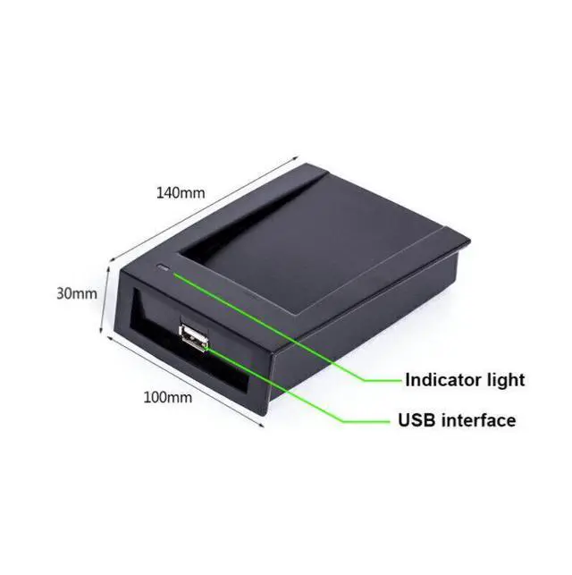 Alt view image 7 of 7 - ZKteco CR10 USB Proximity Card Reader For Door Access Control& Time Attendance