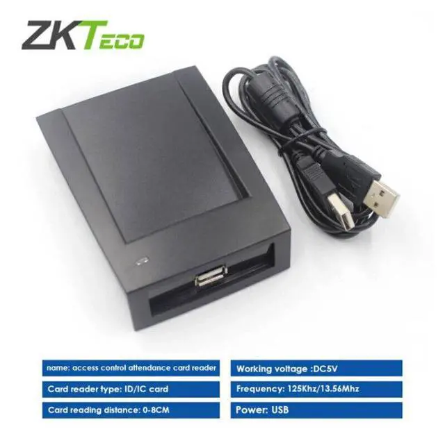 Alt view image 2 of 7 - ZKTeco CR10 USB Proximity Card Reader For Door Access Control & Time Attendance