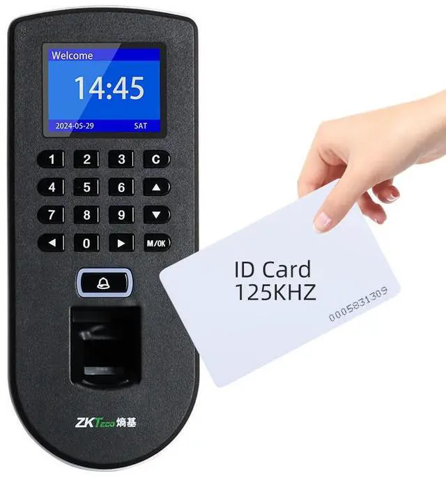 Main image of Zkteco F19 TCP/IP Fingerprint Time Attendance Access Control System ID/IC Card