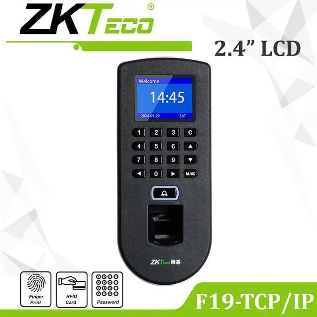 Alt view image 5 of 7 - Zkteco F19 TCP/IP Fingerprint Time Attendance And Access System ID/IC Module