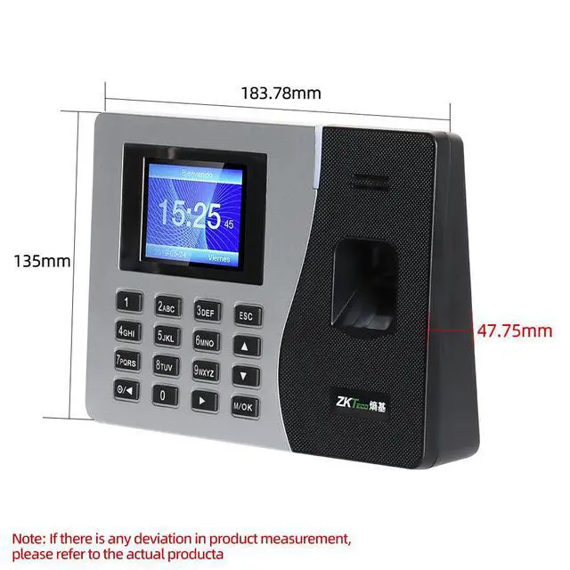 Alt view image 5 of 7 - Zkteco K14 SSR TCP/IP Fingerprint Time Attendance Terminal Access Control ID /IC