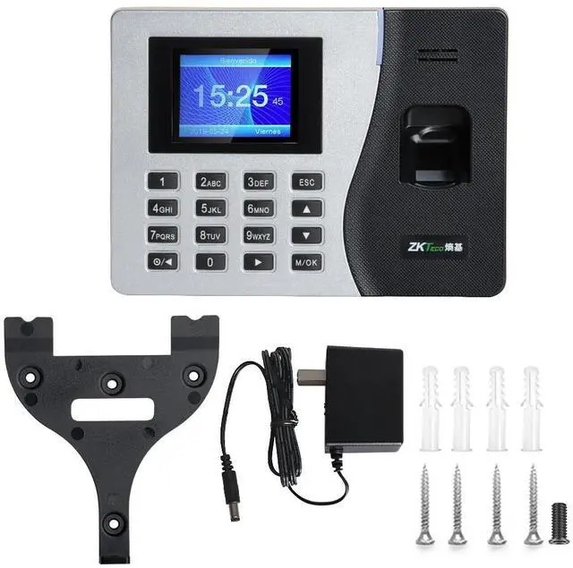 Alt view image 7 of 7 - ZKTeco K14 Biometric Fingerprint and RFID Time Clock Attendance-