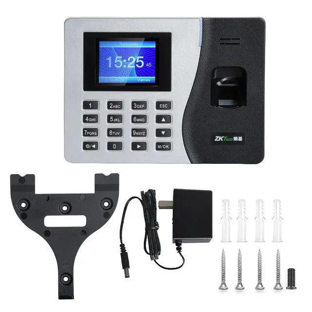 Alt view image 7 of 7 - ZKTeco K14 Fingerprint Time Clock Biometric Employee Time Attendance-