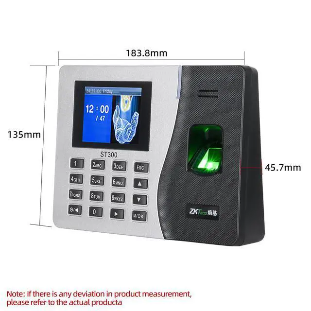 Alt view image 5 of 7 - ZKTeco ST300 TCP/IP Fingerprint Door Access Control System&Time Attendance ID/IC