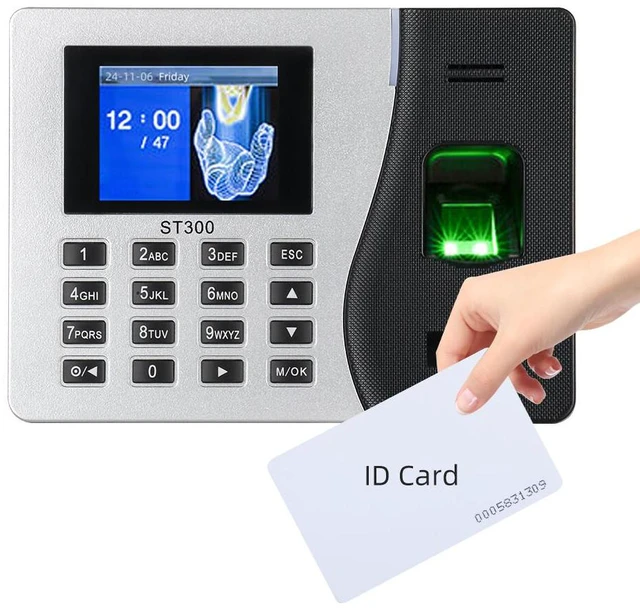 Main image of ZKTeco ST300 Fingerprint Password Time Clock for Employee Attendance System- ST300+ID