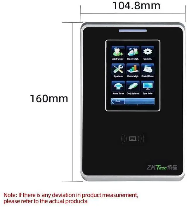 Alt view image 4 of 6 - ZKTeco SC700 TCP/IP Access Control USB Time Clock Attendance Door Entrance New