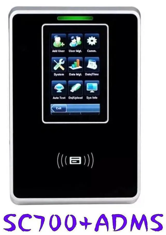 Main image of ZKTeco SC700 3 Inch Door Access Control Time Clock Attendance Entrance System SC700+ADMS