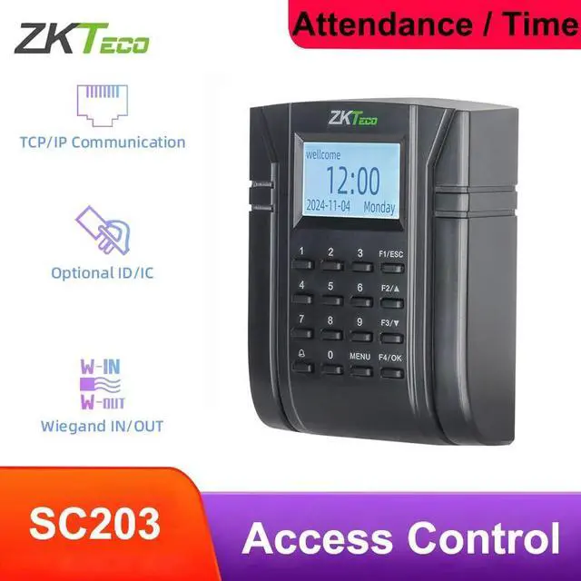 Alt view image 2 of 7 - LED RFID ID/IC Card Time Attendance Door Access Controller ZKTeco TCP/IP SC203