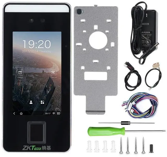 Alt view image 6 of 6 - ZKTeco XFace600 Face, Finger Scan, RFID Card Employees Small Business xFace600+ADMS