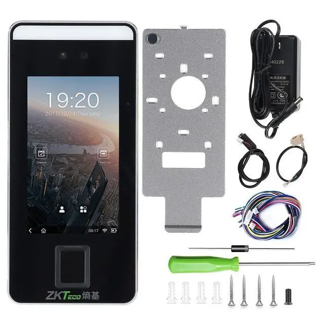 Alt view image 7 of 7 - ZKTeco XFace600 TCP/IP WiFi Time Clock with Face Fingerprint RFID Time Recorder xFace600+ID