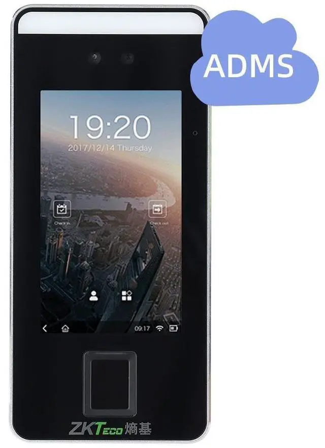 Main image of ZKTeco XFace600 Face&Recognition Fingerprint Biometric Time Attendance Control xFace600+ADMS