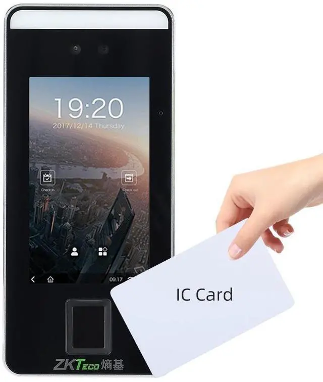 Main image of ZKTeco XFace600 Dynamic Face Facial Recognition Fingerprint Time Attendance- xFace600+IC