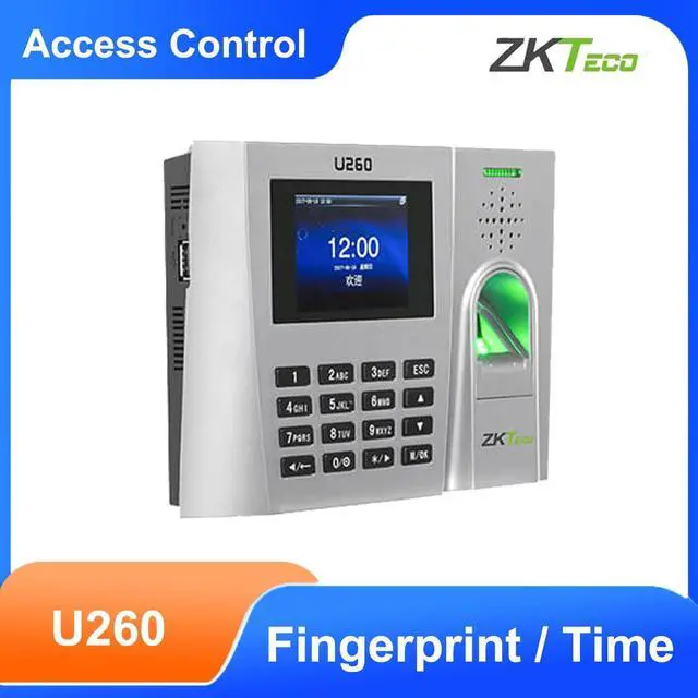 Main image of Zkteco U260 TCP/IP Fingerprint Time Attendance System Clock Terminal With Cards