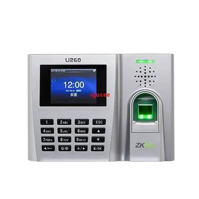 Alt view image 3 of 7 - ZKTeco U260 TCP/IP Fingerprint Time Attendance System Employee Attendance Terminal