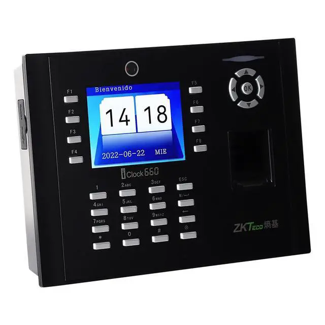 Alt view image 3 of 7 - ZKteco iclock660 TCP/IP Fingerprint Recognition Time Attendance Access Control iClock660+WIFI