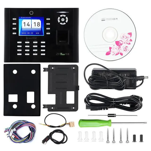 Alt view image 6 of 7 - ZKTeco iclock660 ID/IC/WiFi/ADMS Fingerprint Time Attendance Access Control-