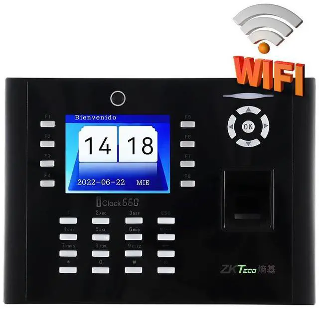 Main image of ZKTeco iClock660 Fingerprint Time & Attendance and Access Control Terminal 3.5" iClock660+WIFI