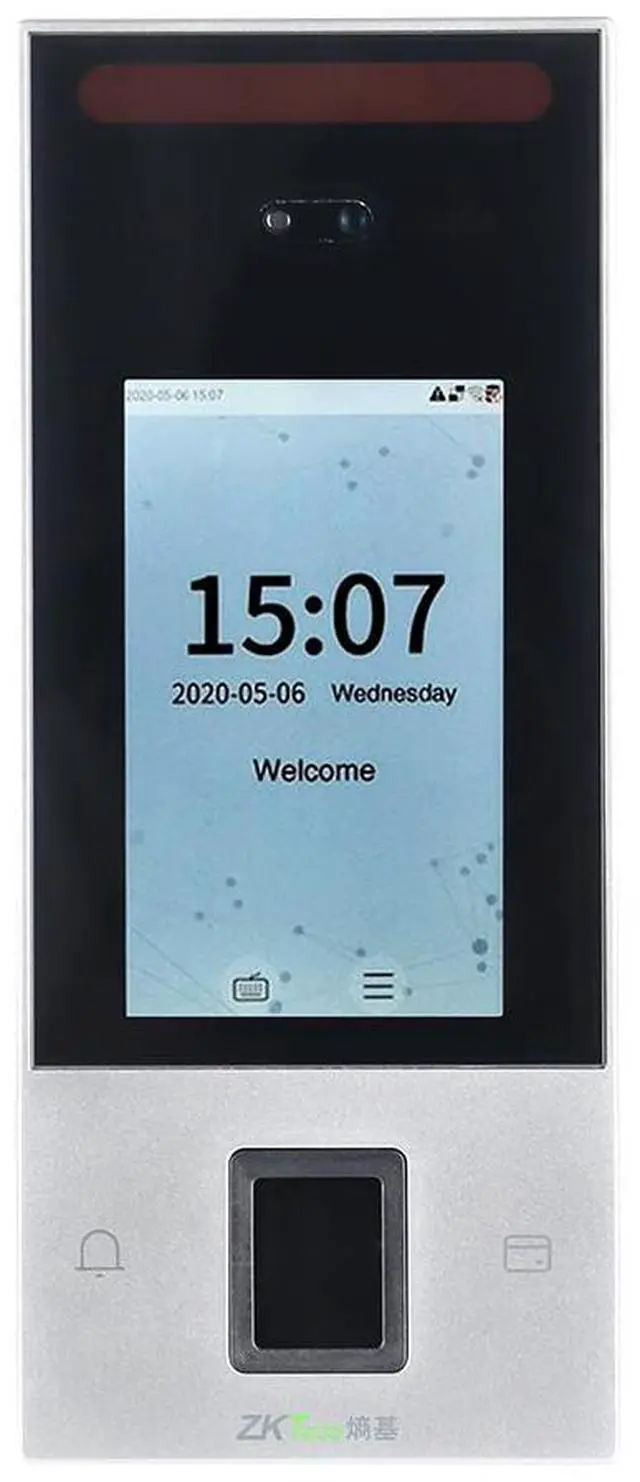 Main image of ZKTeco nFace128 Fingerprint Facial Recognition Doorbell Time Attendance Wifi