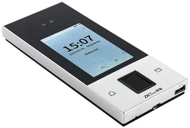 Alt view image 3 of 6 - ZKteco nFace128 Fingerprint Facial Recognition TCP/IP Time Attendance System