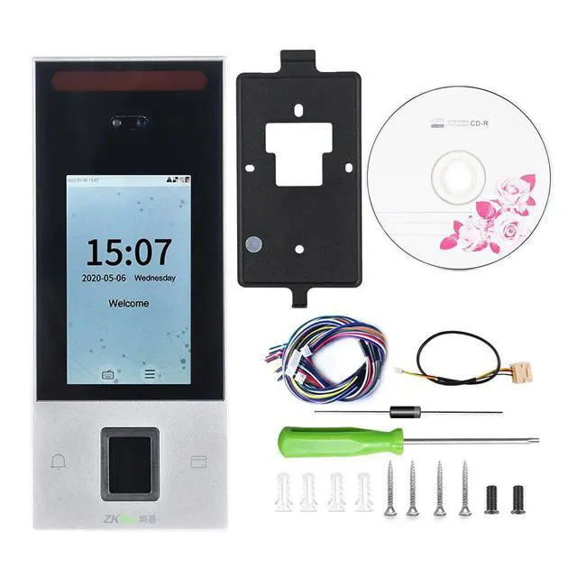 Alt view image 7 of 7 - ZKTeco nFace128 TCP/IP Fingerprint Face Recognition Time Attendance Machine