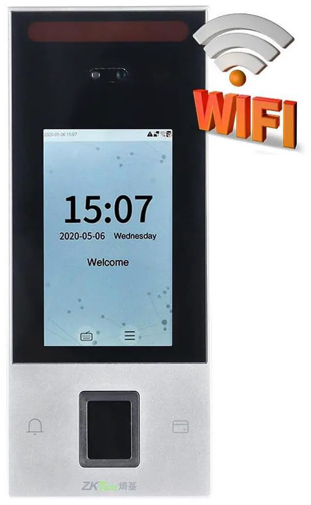 Main image of ZKTeco nFace128 Time Fingerprint Facial Recognition Access Control Terminal New nFace128+WIFI