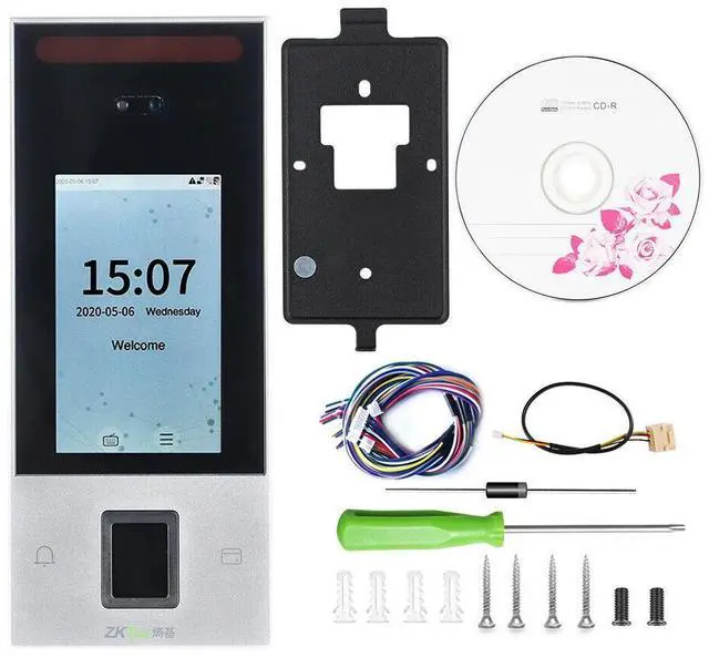 Alt view image 7 of 7 - ZKTeco xFace700 Face Recognition Time Attendance Door Access Control System 7"