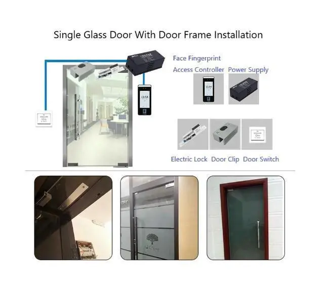 Alt view image 7 of 7 - ZKTeco xFace620 TCP/IP Palm Facial Recognition Time Attendance Control System