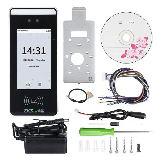 Alt view image 7 of 7 - ZKTeco xFace60 5" TP Dynami Face Recognition TCP/IP Biometric Time Attendance xFace60+WIFI