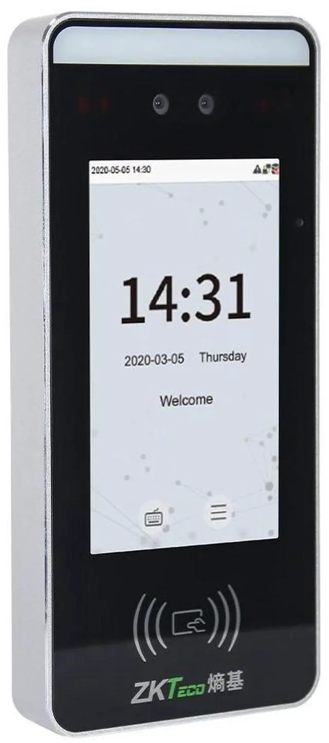 Alt view image 2 of 7 - ZKTeco xFace60 ID/ IC/ WiFi/ ADMS Facial Recognition Door Access Control System xFace60+ID