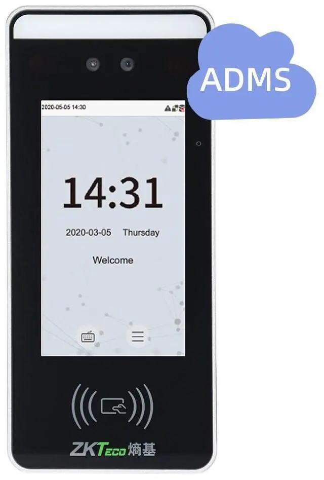 Main image of ZKTeco xFace60 Face Facial Recognition Time Attendance Machine ID/IC/WiFi/ADMS xFace60+ADMS