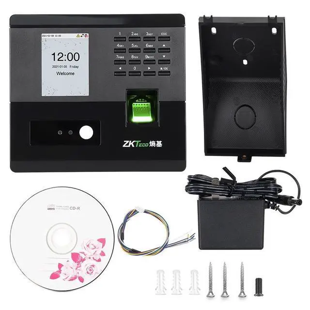 Alt view image 7 of 7 - ZKTeco nFace102-S Time Fingerprint Facial Recognition Access Control Terminal nFace102+WIFI