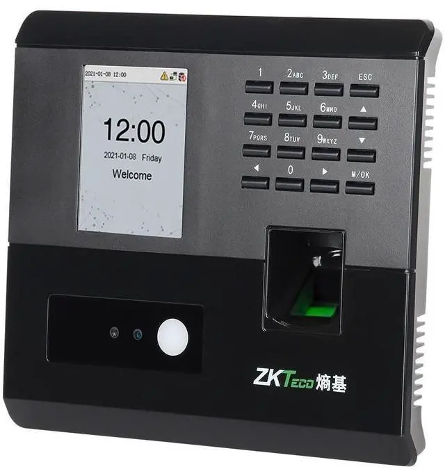 Alt view image 2 of 7 - ZKteco nFace102-S WIFI Fingerprint Facial Recognition Time Attendance Machine