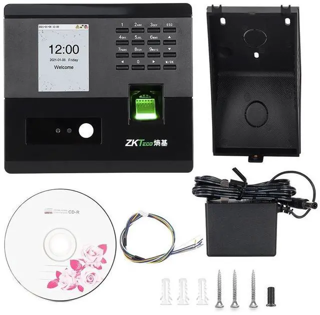 Alt view image 6 of 7 - ZKteco nFace102-S WIFI Fingerprint Facial Recognition Time Attendance Machine