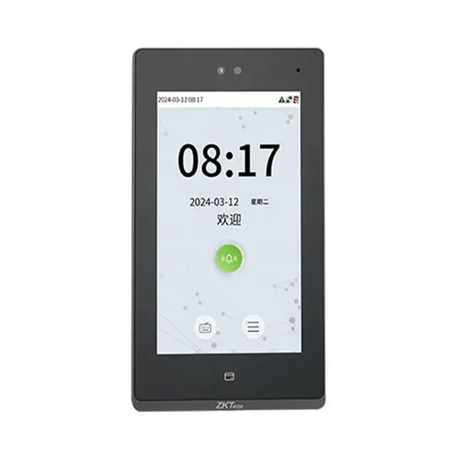 Alt view image 2 of 3 - ZKteco zFace1701 TCP/IP ID/ADMS/WiFi Facial Recognition Time Attendance System