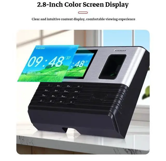 Alt view image 3 of 5 - Realand A-L355 TCP/IP 2.8Inch TFT LCD WIFI+ID Card Fingerprint Time Attendance