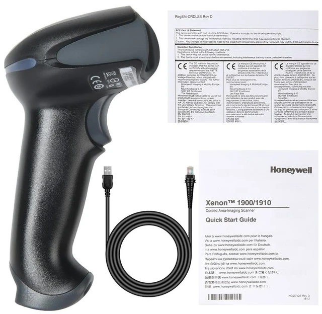 Alt view image 7 of 7 - 1900GHD-2USB High-Density 2D USB Handheld w/ USB Cable
