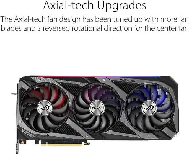 Alt view image 6 of 7 - ASUS ROG Strix GeForce RTX 3080 Ti OC Edition Gaming Graphics Card (PCIe 4.0, 12GB GDDR6X, HDMI 2.1, DisplayPort 1.4a, Axial-tech Fan Design, 2.9-slot), ROG-STRIX-RTX3080TI-O12G-GAMING