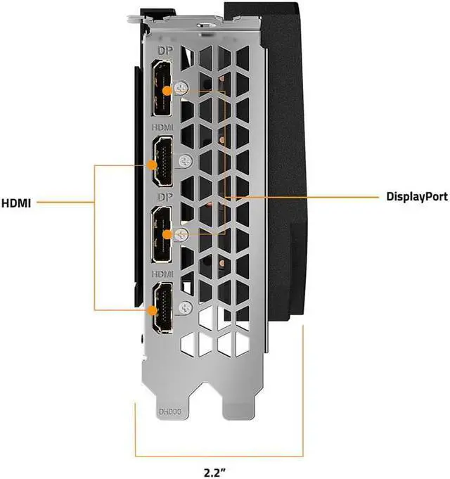 Alt view image 3 of 6 - GIGABYTE AORUS GeForce RTX 3060 ELITE 12G Graphics Card, 3 x WINDFORCE Fans, 12GB 192-bit GDDR6, GV-N3060AORUS E-12GD Video Card