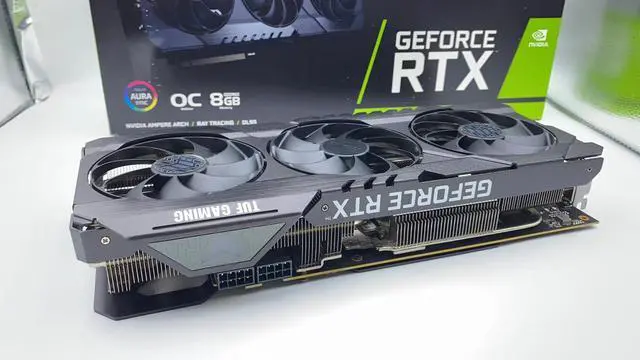 Alt view image 4 of 5 - ASUS TUF Gaming NVIDIA GeForce RTX 3070 Ti OC V2 Graphics Card (PCIe 4.0, 8GB GDDR6X, HDMI 2.1, DisplayPort 1.4a, Military-grade Certification, GPU Tweak III) TUF-RTX3070TI-O8G-V2-GAMING