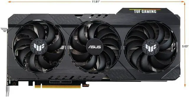 Alt view image 7 of 7 - ASUS TUF Gaming GeForce RTX 3060 12GB GDDR6 PCI Express 4.0 Video Card TUF-RTX3060-O12G-V2-GAMING